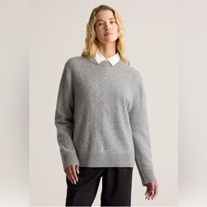Quince Mongolian Cashmere Oversized Crewneck Sweater